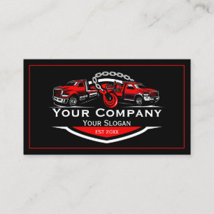 Professional Towing Company, Hauling Service Business Card