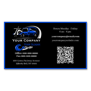 Professional Towing Company, Hauling Service Business Card Magnet
