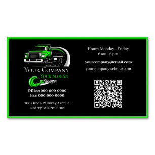 Professional Towing Company, Hauling Service Business Card Magnet