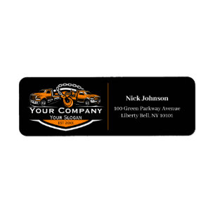 Professional Towing Company, Hauling Service Label