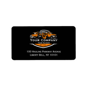 Professional Towing Company, Hauling Service  Label