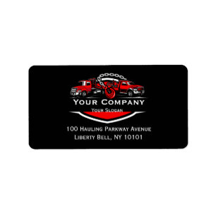 Professional Towing Company, Hauling Service Label