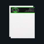 Professional Towing Company, Hauling Service Letterhead<br><div class="desc">Professional Towing Company,  Hauling Service Letterhead. Featuring a tow-truck design. Green and Black. Personalize and add your business details.  We also offer matching company business cards,  shirts,  labels,  magnets,  and more for your business needs. Check out our store.</div>