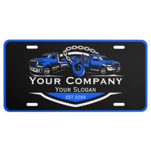 Professional Towing Company, Hauling Service License Plate