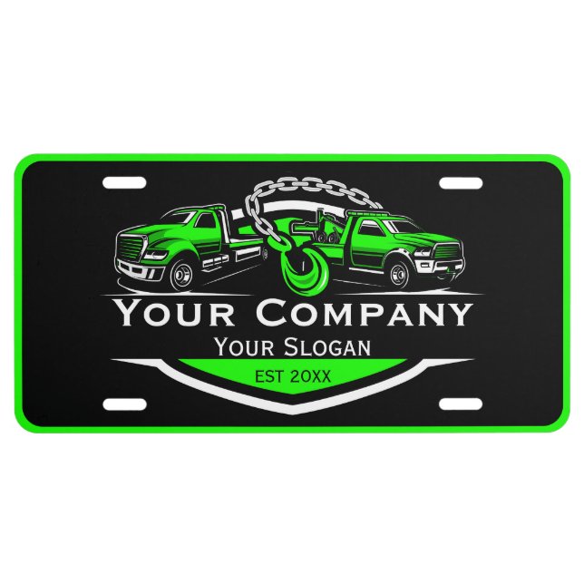 Professional Towing Company, Hauling Service License Plate (Front)