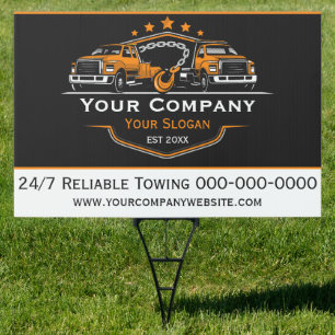 Professional Towing Company, Hauling Service Sign