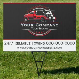 Professional Towing Company, Hauling Service Sign