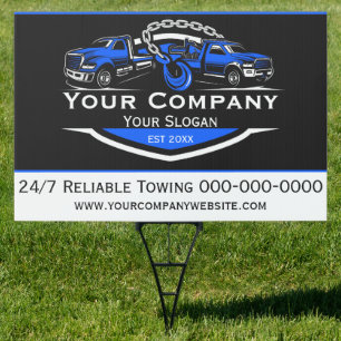 Professional Towing Company, Hauling Service Sign