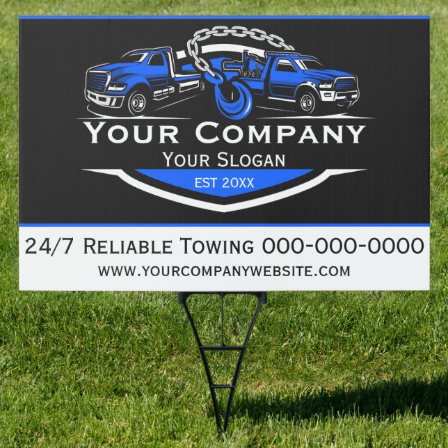Professional Towing Company, Hauling Service Sign (Insitu)