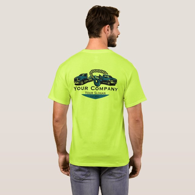 Professional Towing Company, Hauling Service T-Shirt (Back Full)