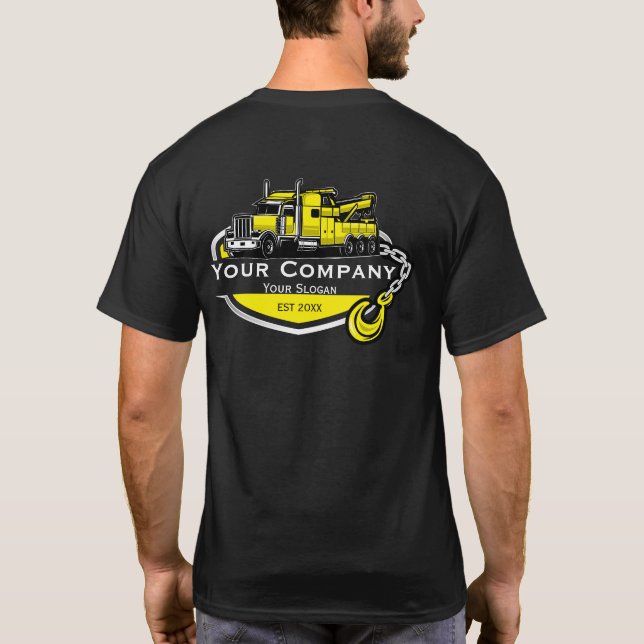 Professional Towing Company, Hauling Service T-Shirt (Back)