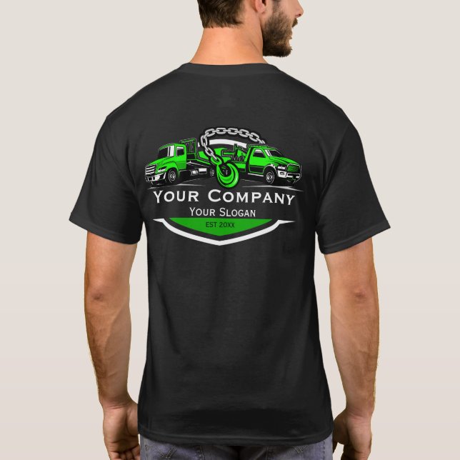 Professional Towing Company, Hauling Service T-Shirt (Back)