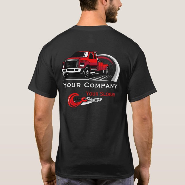 Professional Towing Company, Hauling Service T-Shirt (Back)