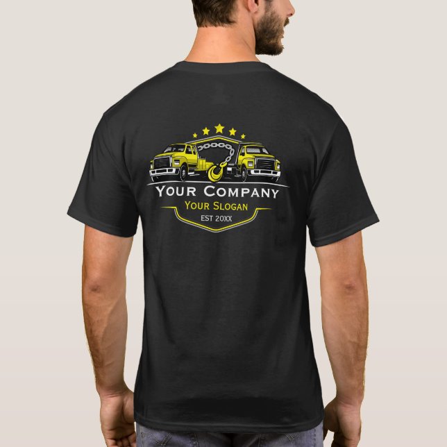 Professional Towing Company, Hauling Service T-Shirt (Back)
