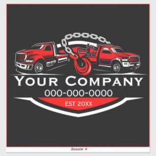 Professional Towing Company, Hauling Service Vinyl Sticker