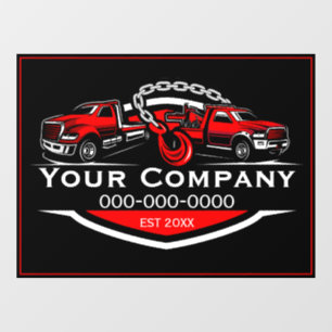 Professional Towing Company, Hauling Service Window Cling