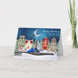 Professional Towing Hauling Company Holiday Card