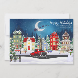 Professional Towing Hauling Company Holiday Card