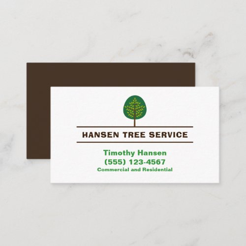 Professional Tree Landscaping Yard Service  Business Card