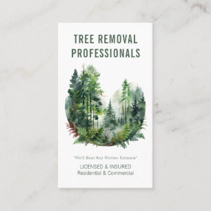 Professional Tree Removal Business Card