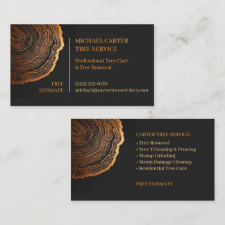Professional Tree Service Tree Removal and Care Business Card