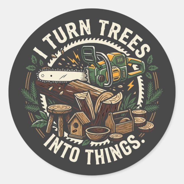 Professional Tree To Thing Converter Classic Round Sticker (Front)