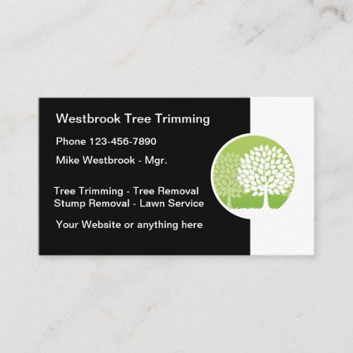 Professional Tree Trimming And Removal Service Business Card
