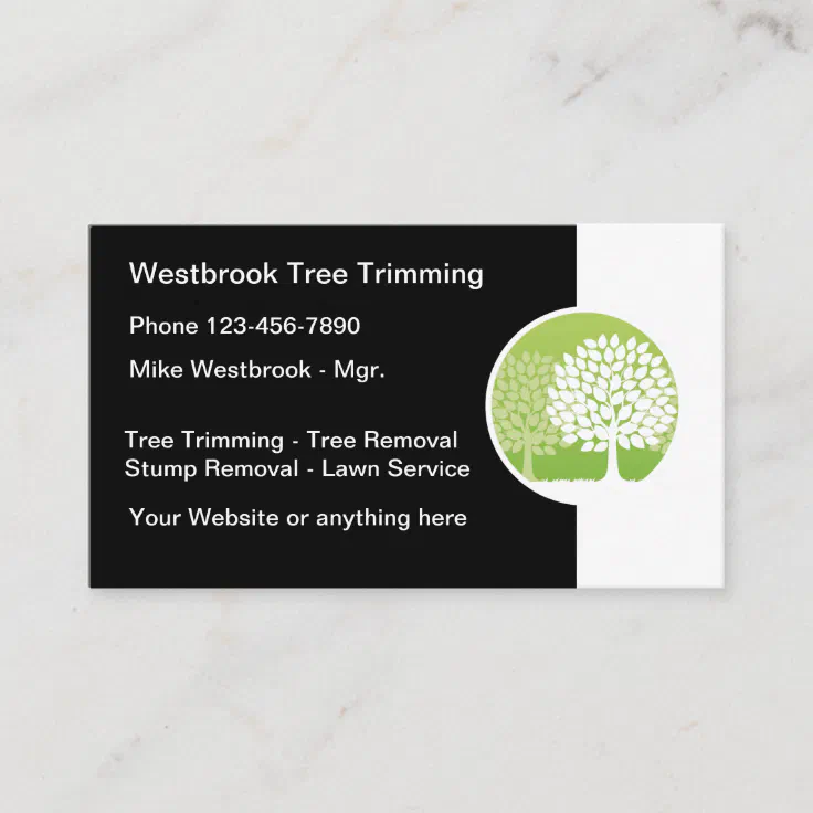 Professional Tree Trimming And Removal Service Business Card Zazzle