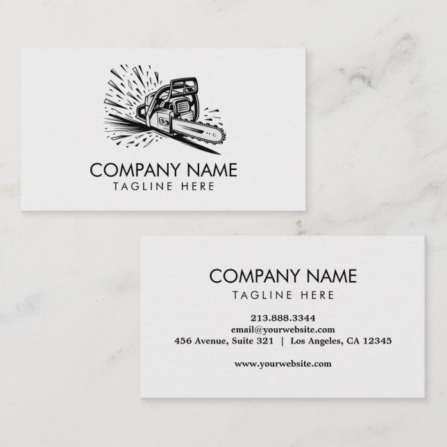 Professional Tree Trimming & Arborist Services     Business Card (Front/Back)