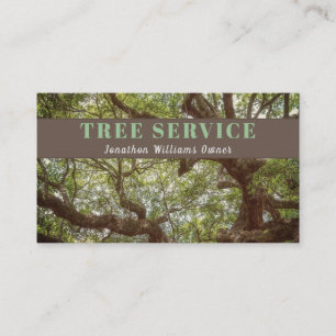 Professional Tree Trimming Service Business Card