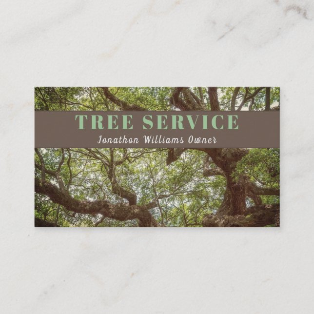  Professional Tree Trimming Service Business Card (Front)