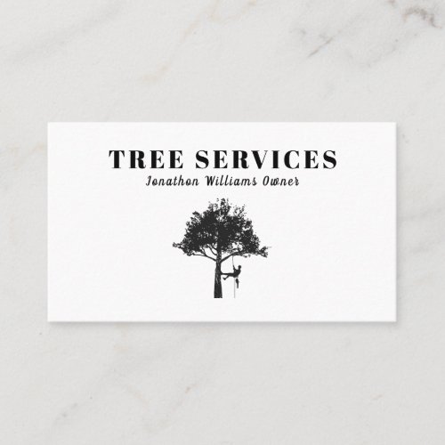 Professional Tree Trimming Service Business Card