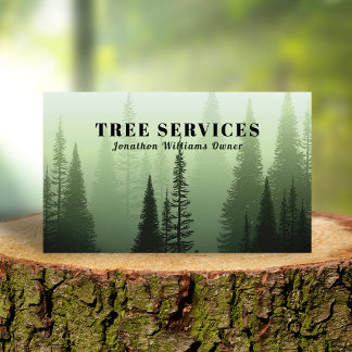 Professional Tree Trimming Service Business Card