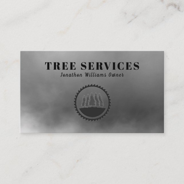 Professional Tree Trimming Service Business Card (Front)