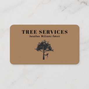 Professional Tree Trimming Service Business Card