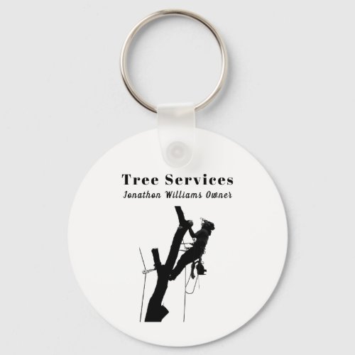 Professional Tree Trimming Service Business Keychain