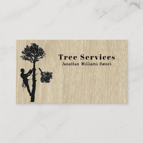 Professional Tree Trimming Services Business Card