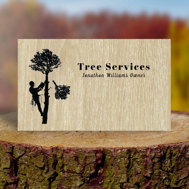 Professional Tree Trimming Services Business Card (Creator Uploaded)