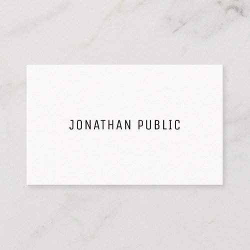 Professional Trendy Elegant Modern Simple Template Business Card
