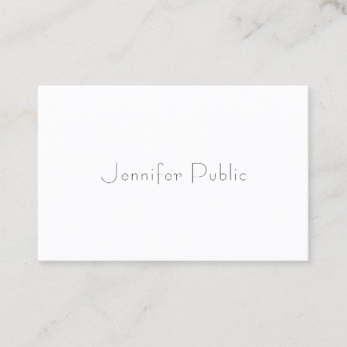Professional Trendy Elegant Simple Template Modern Business Card