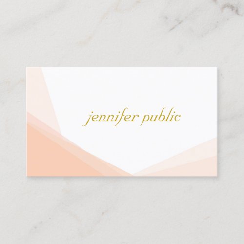 Professional Trendy Gold Hand Script Name Modern Business Card