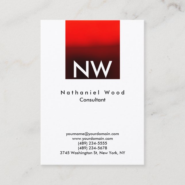 Professional Trendy Special Modern Business Card (Front)