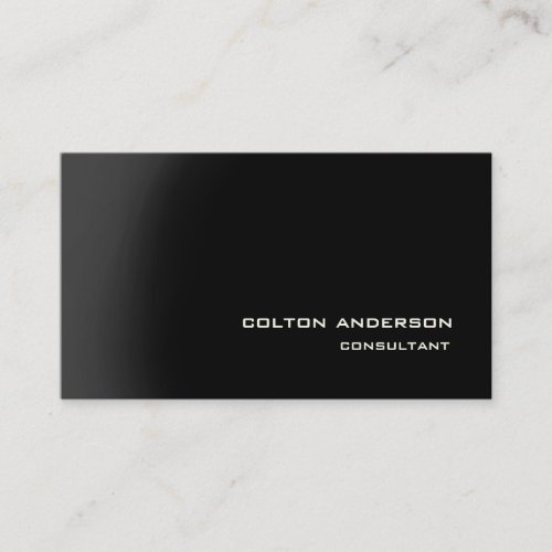 Professional Trendy Style Grey Black Impressive Business Card