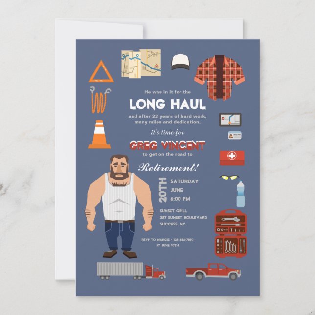 Professional Trucker Invitation (Front)