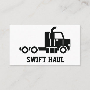 professional trucking business cards