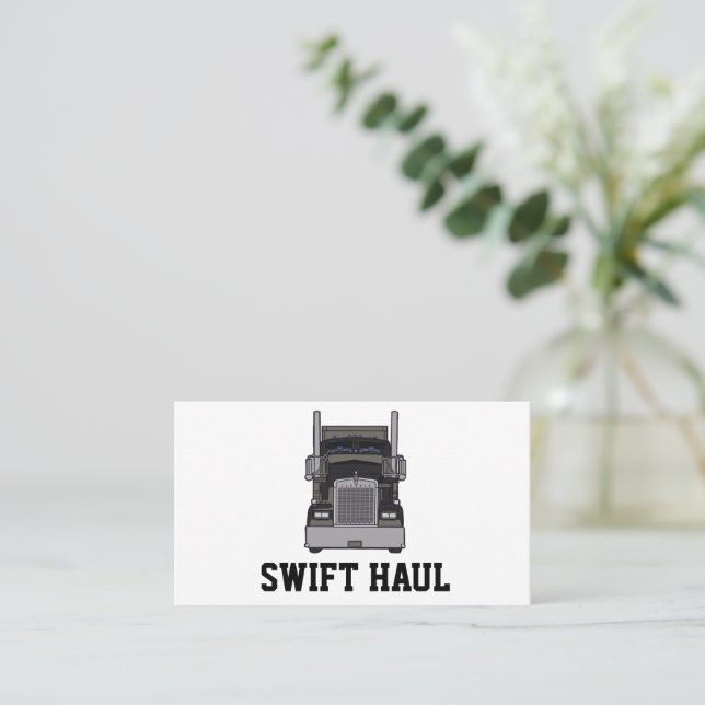 professional trucking business cards (Standing Front)