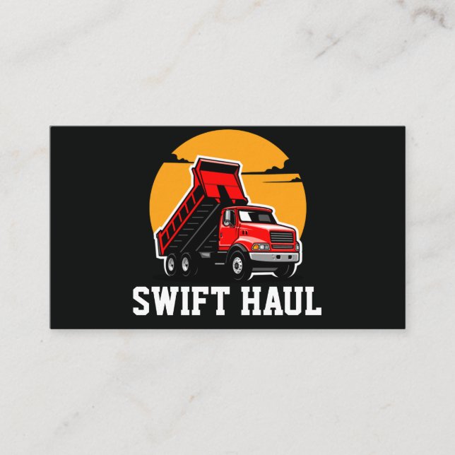 professional trucking business cards (Front)
