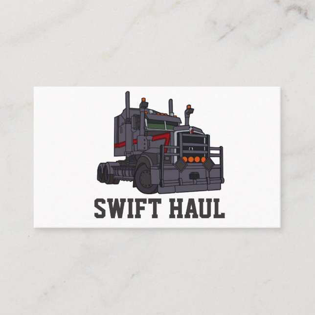 professional trucking business cards (Front)