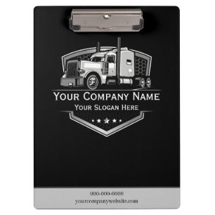 Professional Trucking Hauling Company Clipboard