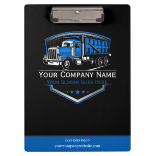 Professional Trucking Hauling Company Clipboard